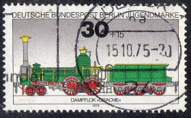 Інші країни Другие страны ^/--/^ Західний Берлін 1975 - Локомотиви  (Гб) ^_^^^ Западный Берлин 1975 - Локомотивы (Гб) - фото фото фото