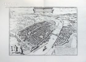 Картини, Гравюри, Живопис та Графіка Картины, Гравюры, Живопись и Графика ^/--/^ Старинная гравюра на бумаге верже Вид на Франкфурт-на-Майне, 1574, Braun-Hogenberg ^_^^^ Старовинна гравюра на папері верже Вид на Франкфурт-на-Майні, 1574, Braun-Hogenberg - фото фото фото