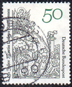 Інші країни Другие страны ^/--/^ ФРН 1979 - 450 років катехізису Мартіна Лютера  (Гб) ^_^^^ ФРГ 1979 - 450 лет катехизиса Мартина Лютера (Гб) - фото фото фото