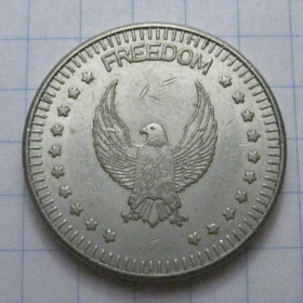 Інше Другое ^/--/^ Жетон - Peep Show B - Freedom - Вага 7,64 /--/ г - 42993 ^_^^^ Жетон - Peep Show B - Freedom - Вес 7,64 /--/ г - 42993 - фото фото фото