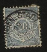 Німеччина до  року Германия до  года ^/--/^ Германия-Wurttemberg-  1875 г.№ 47 гашеная ^_^^^ Німеччина-Wurttemberg - 1875 р. No 47 гашена - фото фото фото