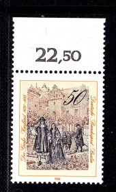 НДР, ФРН ГДР, ФРГ ^/--/^ Германия - Берлин  1988 г MNH - искусство - архитектура ^_^^^ Німеччина - Берлін 1988 р MNH - мистецтво - архітектура - фото фото фото