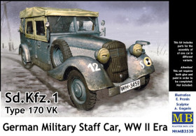 : : ^/--/^ Master Box 3530 Sd. Kfz. 1 Type 170 VK, German Military Staff Car, WW II era - фото фото фото