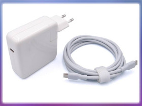 Адаптери живлення Адаптеры питания ^/--/^ Блок питания для APPLE 61 /--/ W A /--/ 1718 (MNF /--/ 72 /--/ LL/A) + Type-C (USB-C) кабель. ^_^^^ APPLE 61 /--/ W A /--/ 1718 (MNF /--/ 72 /--/ LL/A) + Type-C (USB-C) кабель. - фото фото фото