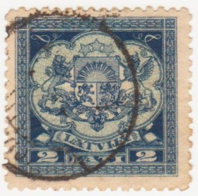 Балтійські країни Балтийские страны ^/--/^ Латвия 1927 г № 120 гашеная ^_^^^ Латвія 1927 р. No 120 гашена - фото фото фото