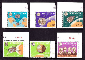 Освоєння космосу Освоение космоса ^/--/^ Космос . Эквадор  1966 г  MNH - ^_^^^ Еквадор 1966 MNH - фото фото фото