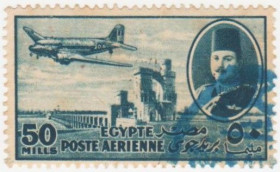 Єгипет Египет ^/--/^ Египет 1947 г. № 317 гашеная ^_^^^ Єгипет 1947 р. No 317 гашена - фото фото фото