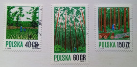 Польща Польша ^/--/^ Польша 1971 Лес, гашеные ^_^^^ Польща 1971 Ліс, гашені - фото фото фото
