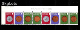 Інші країни Другие страны ^/--/^ EU Гернси 1979 г  MNH - монеты на марках - сцепка - фауна ^_^^^ EU Гернсі 1979 р MNH - монети на марках - зчіпка - фауна - фото фото фото