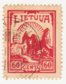 Балтійські країни Балтийские страны ^/--/^ Литва 1923 г №  196 гашеная ^_^^^ Литва 1923 р. No 196 гашена - фото фото фото