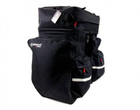 Велосумки Велосумки ^/--/^ Велосумка на багажник Spencer Triple Bag 3-секційна 49 л, чорний (SAKS /--/ 14) ^_^^^ Велосумка на багажник Spencer Triple Bag 3-секционная 49 л, черный (SAKS /--/ 14) - фото фото фото