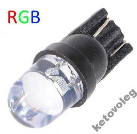 Діодні Диодные ^/--/^ АВТО Led 0,5 /--/ W лампа T /--/ 10 RGB мигание 2-шт ^_^^^ АВТО Led 0,5 /--/ W лампа T /--/ 10 RGB міганіє 2-шт - фото фото фото