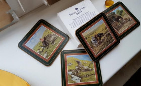 Кухонне начиння, посуд, столове срібло Кухонная утварь, посуда, столовое серебро ^/--/^ Винтажные подставки под горячие англия ^_^^^ Гвинтажні підставки під гарячі англія - фото фото фото