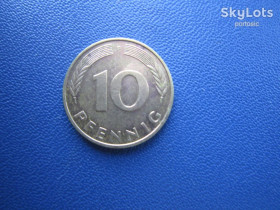 НДР, ФРН ГДР, ФРГ ^/--/^ Монета 10 пфенігів Німеччина ФРН 1976 F ^_^^^ Монета 10 пфеннигов Германия ФРГ 1976 F - фото фото фото