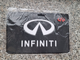 Килимки Коврики ^/--/^ Антиковзкий килимок на торпеду з логотипом Infiniti ^_^^^ Антиковзкий коврик на торпеду с логотипом Infiniti - фото фото фото