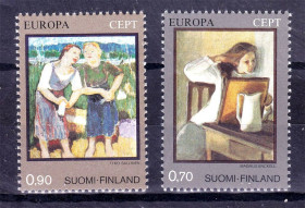 Балтійські країни Балтийские страны ^/--/^ Финляндия  1975 г  MNH  - ЕВРОПА  СЕПТ /  EUROPA  CEPT - искусство ^_^^^ 1975 MNH - Європа СЕПТ / EUROPA CEPT - мистецтво - фото фото фото
