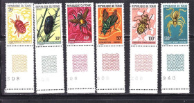 Фауна Фауна ^/--/^ Фауна . Чад 1974 г MNH - жуки - полная серия ^_^^^ Чад 1974 MNH - жуки - повна серія - фото фото фото