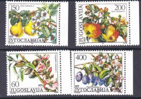 Балканський півострів Балканский полуостров ^/--/^ EU Югославия  1987 г MNH -  флора ^_^^^ EU Югославія 1987 MNH - флора - фото фото фото