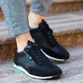 Кросівки Кроссовки ^/--/^ Люкс Мужские кожаные кроссовки кеды черные Lacoste Натуральная кожа, мягкая, отлично держит форму колодки. ^_^^^ Люкс Чоловічі шкіряні кросівки кеди чорні Lacoste Натуральна шкіра, м'яка, відмінно тримає форму колодки. - фото фото фото