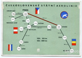 Іноземні Иностранные ^/--/^ Поштівка Чехословацькі авіалінії 1935 р. ^_^^^ Почтовка Чехословацкие авиалинии 1935 г. - фото фото фото