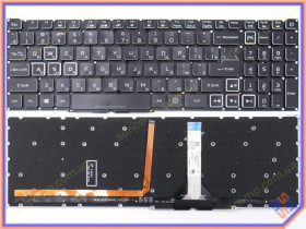 Клавіатури Клавиатуры ^/--/^ Клавиатура для ACER Nitro 5 AN /--/ 515-46 AN /--/ 515-56 AN /--/ 515-57 (RU Black без рамки с RGB подсветкой) ^_^^^ Клавіатура для ACER Nitro 5 AN /--/ 515-46 AN /--/ 515-56 AN /--/ 515-57 (RU Black без рамки з RGB підсвіткою) - фото фото фото