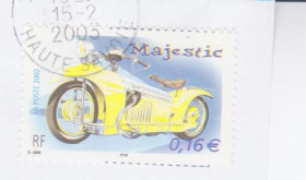 Франція Франция ^/--/^ Франция 2002 МОТОЦИКЛ МАДЖЕСТИК MAJESTIC МОДЕЛЬ МАРКА КЛАССИКА СПОРТ ГОНКИ Mi.3647 гашёная ^_^^^ 2002 МОТОЦИКЛ МАДЖЕСТИК MAJESTIC МОДЕЛЬ МАРКА КЛАСИКА СПОРТ ГОНКИ Mi.3647 гашена - фото фото фото