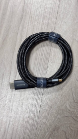 Кабелі та перехідники Кабели и переходники ^/--/^ 244 Кабель BlueRigger USB-C to HDMI 4 /--/ K  (у нейлоновому обплетенні, позолочені конектори) - фото фото фото