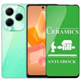 Чохли, бампера Чехлы, бампера ^/--/^ Захисне скло-плівка Fiji Ceramics для Infinix Hot 40 (X /--/ 6836) повна проклейка чорний ^_^^^ Защитное стекло-пленка Fiji Ceramics для Infinix Hot 40 (X /--/ 6836) полная проклейка черный - фото фото фото