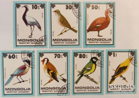 Монголія Монголия ^/--/^ Монголия 1979 фауна птицы Mi 1256-1262 ^_^^^ Монголія 1979 фауна птиці Mi 1256-1262 - фото фото фото