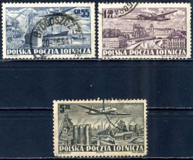 Транспорт Транспорт ^/--/^ Польша. Авиация (серия) 1952 г. ^_^^^ Польща. Авіація (серія) 1952 - фото фото фото