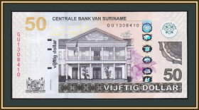 Сурінам Суринам ^/--/^ Суринам 50 долларов 2019 P-165  (165 /--/ d) UNC ^_^^^ Сурінам 50 доларів 2019 P-165 (165 /--/ d) UNC - фото фото фото
