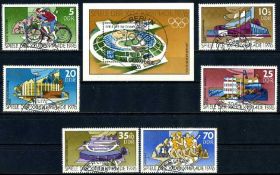 Спорт Спорт ^/--/^ ГДР. Олимпиада  (серия+бл.) 1976 г. ^_^^^ НДР. Олімпіада (серія + бл.) 1976 р. - фото фото фото