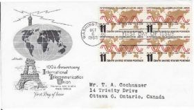 Америка Америка ^/--/^ США 1965 ITU 100 ЛЕТ КАРТА ЭЙФЕЛЕВА БАШНЯ ВЫШКА СВЯЗЬ КОММУНИКАЦИЯ ТРАНСЛЯЦИЯ Один КПД Mi.890 ^_^^^ США 1965 ITU 100 років КАРТА Ейфелева вежа зв'язок КОМУНІКАЦІЯ ТРАНСЛЯЦІЯ Один ККД Mi.890 - фото фото фото