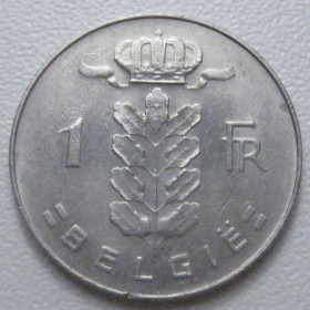 Бельгія Бельгия ^/--/^ Бельгія 1 франк 1974 року Belgie 42651 ^_^^^ Бельгия 1 франк 1974 года Belgie 42651 - фото фото фото
