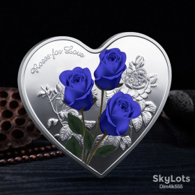 Сувенири Сувениры ^/--/^ Памятная монета День Святого Валентина I Love You Blue ^_^^^ День Святого Валентина I Love You Blue - фото фото фото
