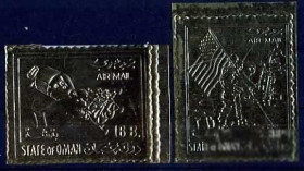 Освоєння космосу Освоение космоса ^/--/^ Оман Аполло от 2  MNH ^_^^^ Оман Аполло від 2 MNH - фото фото фото