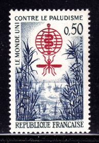 Фауна Фауна ^/--/^ Фауна Франция / RF 1962 г MNH - малярия ^_^^^ NM Фауна Франція / RF 1962 MNH - малярія - фото фото фото