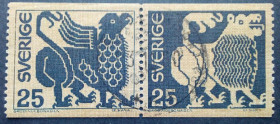 Скандинавія Скандинавия ^/--/^ Швеция 1971 Роспись в церкви Раада, сцепка, гашеная ^_^^^ Швеція 1971 Розпис в церкві Раада, зчіпка, гашена - фото фото фото
