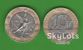 Франція Франция ^/--/^ 10 франков Франция 1990 ^_^^^ 10 франків Франція 1990 - фото фото фото