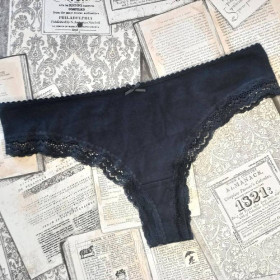 Труси Трусы ^/--/^ Трусики стринги/бразилиана 44 S р H&amp;amp;M хлопок гипюр ^_^^^ Трусики стринги/бразиліана 44 S р H&amp;amp;M бавовна гіпюр - фото фото фото