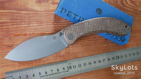 Ножі, мультітули Ножи, мультитулы ^/--/^ Petrified fish PFB /--/ 06 /--/ BRMGAW Zonda, 14 /--/ C /--/ 28 /--/ N Stonewash, Brown Micarta, Crazy Hedgehogs Design, Ceramic Ball Bearings, Tactical, EDC, Outdoor, Liner Lock ^_^^^ Petrified fish PFB /--/ 06 /--/ BRMGAW Zonda, 14 /--/ C /--/ 28 /--/ N Stonewash, Brown Micarta, Ceramic Ball Bearings, Tactical, EDC, Outdoor, Liner Lock - фото фото фото