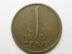 Нідерланди Нидерланды ^/--/^ Нидерланды 1 цент 1954 года 38564 ^_^^^ Нідерланди 1 цент 1954 року 38564 - фото фото фото