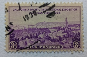 Північна Америка Северная Америка ^/--/^ США 1935 Сан-Диего, гашеная ^_^^^ США 1935 Сан-Дієго, гашена - фото фото фото