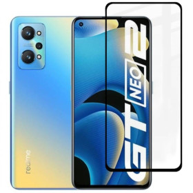 Чохли, бампера Чехлы, бампера ^/--/^ Захисне скло Fiji Premium для Realme GT Neo 2 повне проклеювання Anti-Static чорний ^_^^^ Защитное стекло Fiji Premium для Realme GT Neo 2 полное проклеивание Anti-Static черный - фото фото фото