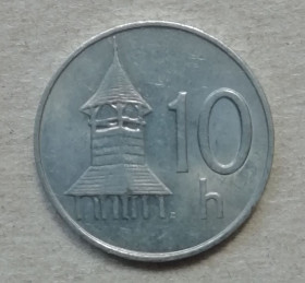 Словаччина Словакия ^/--/^ Словакия 10 геллеров 1993 ^_^^^ Словаччина 10 геллерів 1993 - фото фото фото