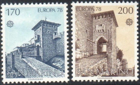 Інше Другое ^/--/^ Сан-Марино Архитектура Европа СЕПТ 1978 ^_^^^ Сан-Марино Архітектура Європа СЕПТ 1978 - фото фото фото
