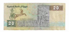 Єгипет Египет ^/--/^ EGYPT Єгипет 20 фунтів 9 грудня 1986 підпис №4 ^_^^^ EGYPT Египет 20 фунтов 9 декабря 1986 подпись No /--/ 4 - фото фото фото