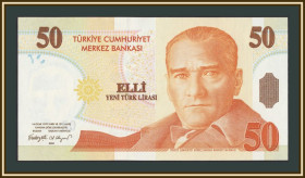 Туреччина Турция ^/--/^ Турция 50 лир 2005 P-220  (220 /--/ a) UNC ^_^^^ Туреччина 50 лір 2005 P-220 (220 /--/ a) UNC - фото фото фото