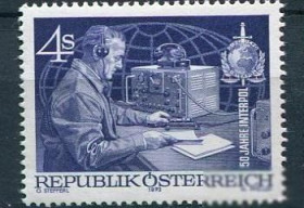 Австрія Австрия ^/--/^ Австрия Austria  1973 50 лет Интерполу MNH ^_^^^ Австрія Austria 1973 50 років Інтерполу MNH - фото фото фото