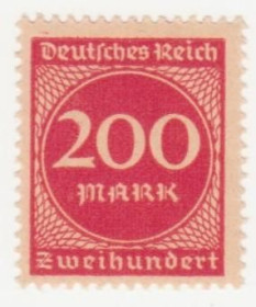 Веймарська республіка Веймарская республика ^/--/^ Германия  ( Рейх) 1922 г. №  260  ^_^^^ Німеччина (Рейх) 1922 р. No 260 - фото фото фото